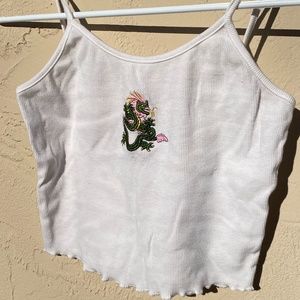 Dragon embroided top